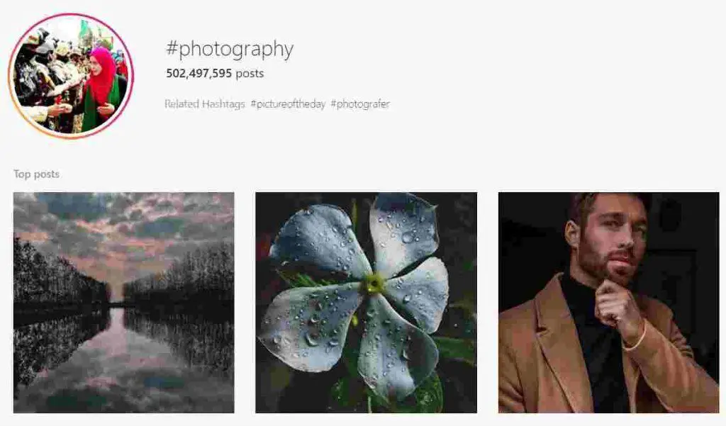 Instagram as photographers websites