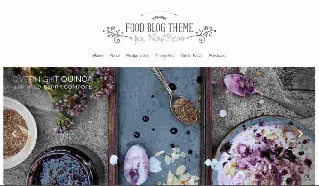 Theme for Cooking Blog