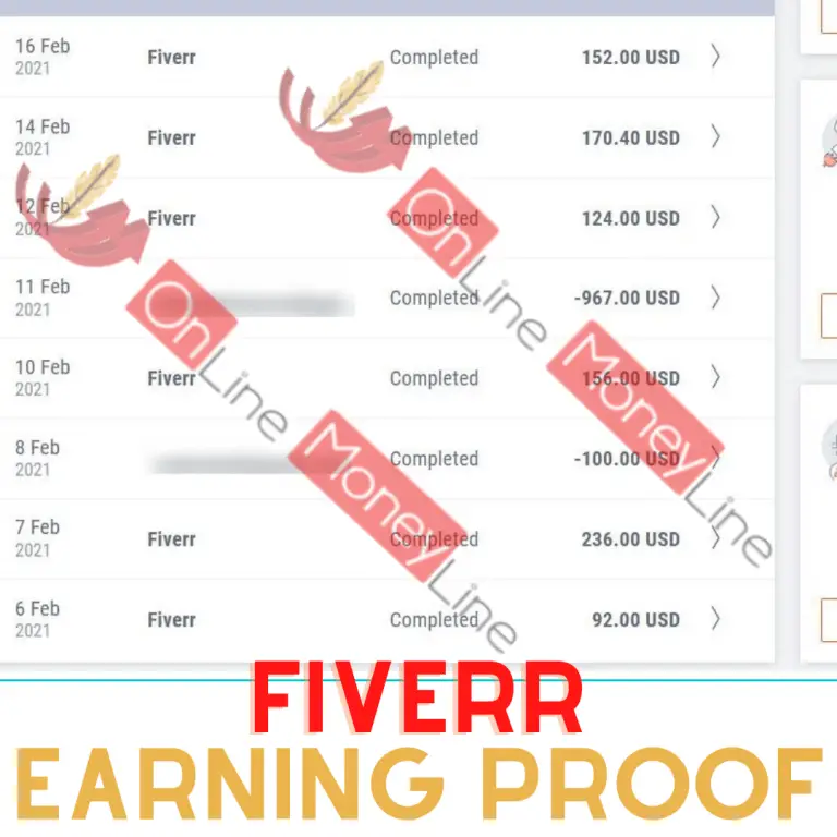 fiverr earning proof
