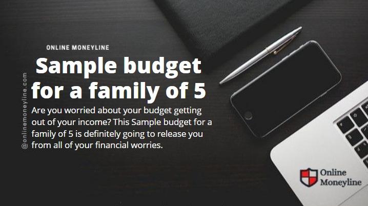 You are currently viewing Sample budget for a family of 5