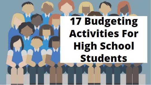 You are currently viewing 17 EASY Budgeting Activities For High School Students