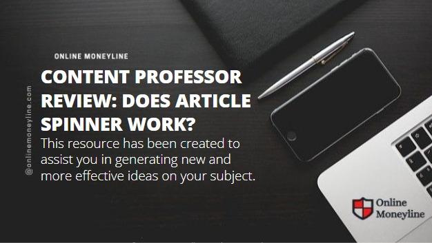 You are currently viewing Content Professor Review: Does Article Spinner Work?