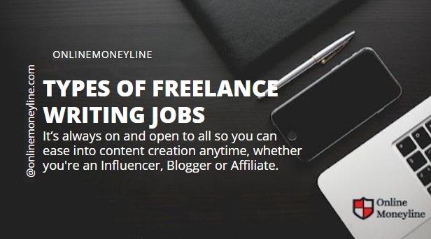 Read more about the article Types Of Freelance Writing Jobs